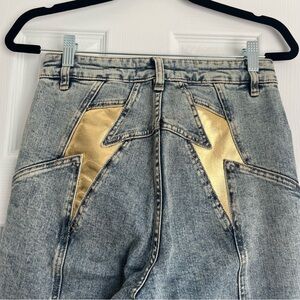 Free people lightening bolt jeans